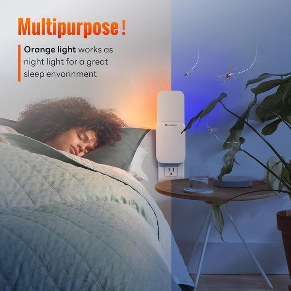 Mosalogic Fruit Fly Traps for Indoors Gnat Trap for House Indoor-600 Sqft Protection Area UV Fly Insect Trapper for Fruit Flies?Gnat?Mosquito?And