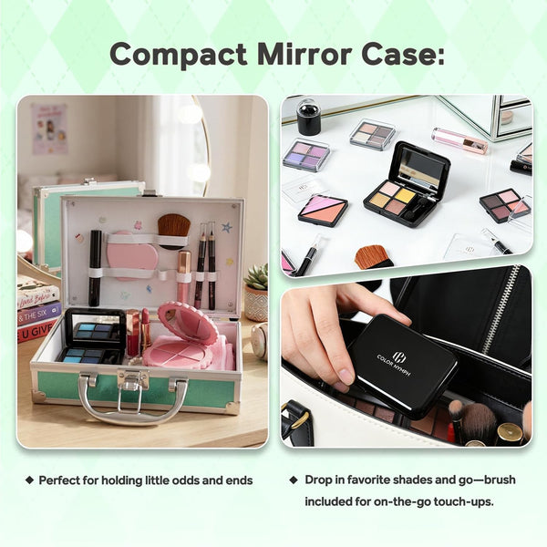 Color Nymph Girls Makeup Kit for Teens Make up Set for Beginners Mint Green | Versatile Colors & Buildable Beginner-Friendly, Gentle for Teen