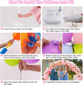 Balloon Arch Kit, 7.4ft Balloon Arch Stand Frame with Base: for Wedding Baby Shower Birthday Party Decorations Black