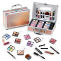 Color Nymph Beginner Makeup Kits for Teens with Train Case Included Full Makeup Kit Eyeshadow Palette Blushes Bronzer Highlighter Lipstick Brushes