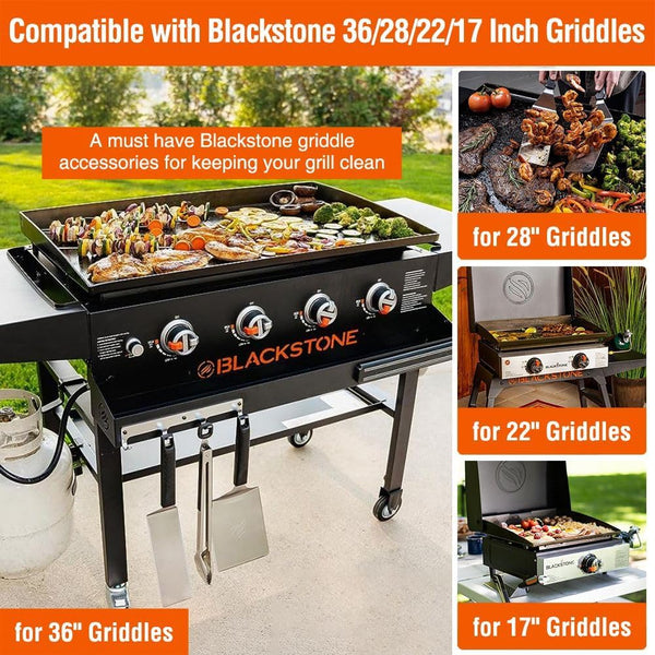 2 Pack Blackstone Silicone Grease Cup Liners for 36 28 22 17 Inch Griddle, Reusable Catcher Liner Grill Tray Blackstone Accessories, Replacement