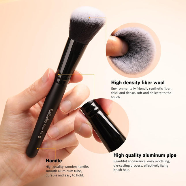 Raffaello Makeup Brushes 15Pcs Makeup Brush Set Premium Synthetic Powder Foundat