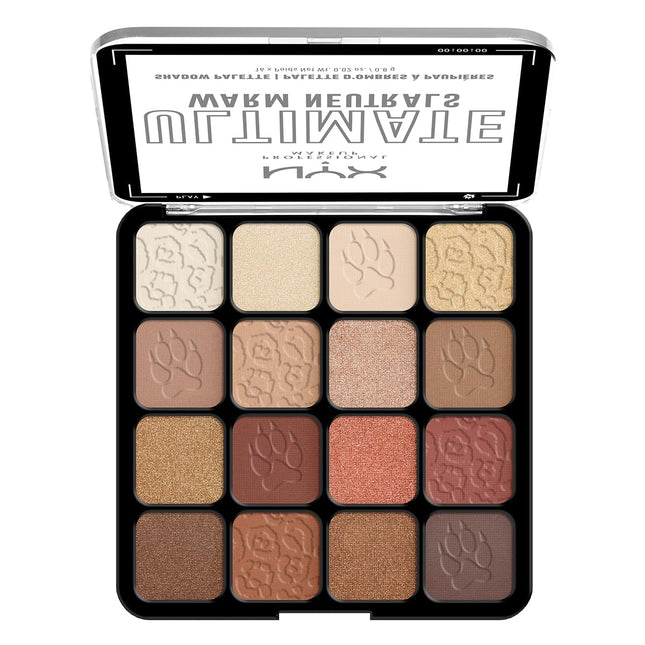 NYX PROFESSIONAL MAKEUP Ultimate Shadow Palette, Eyeshadow Palette - Warm Neutra