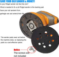 2 Pack 5 Inch 8 Hole Hook and Loop Sander Pad for Ridgid R2600, R2601 5" Random Orbit Sanders - Replacement Backing Sanding Pad for Pad Part