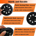2 Pack 5 Inch 8 Hole Hook and Loop Sander Pad for Ridgid R2600, R2601 5" Random Orbit Sanders - Replacement Backing Sanding Pad for Pad Part
