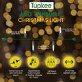 Christmas LED Random Twinkle Lights - 16 of 100 Bulbs Twinkle - LED Warm White Christmas Tree Lights - Indoor Outdoor – 24.75 Feet Light String,