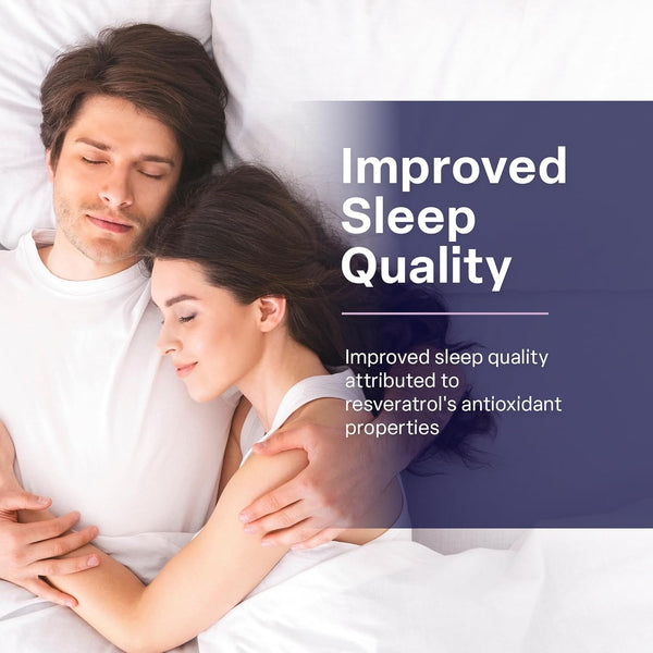 Sleeping Pills & Resveratrol Supplement for anti Aging - Sleep Supplement with Melatonin, Resveratrol, Zinc & Magnesium - Wake up Looking Younger