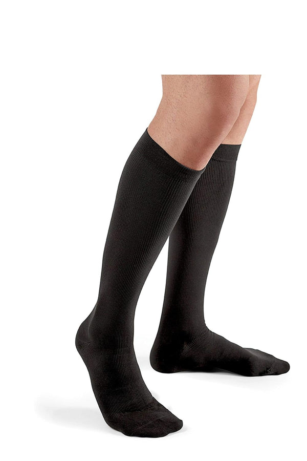 FUTURO Dress Socks for Men, Large, Black, Firm (20-30 mm/Hg) Large Firm Compression (20-30 mm/Hg)