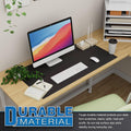 K KNODEL Large Office Leather Desk Mat, Mouse and Keyboard Pad, Computer and Laptop Mat, Desktop Protector and Cover, Writing Pad and Blotter