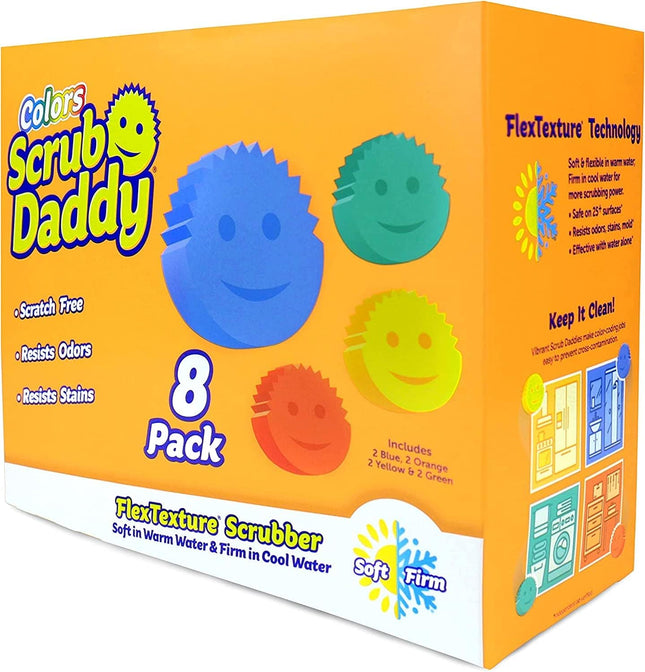 Scrub Daddy Sponges Set - Variety Colors - Scratch-Free Multipurpose Dish Sponge
