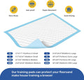 FluffyDream Super Absorbent Waterproof Dog and Puppy Pet Training Pad, Housebreaking Pet Pad,Blue (17.6"x23.6" (50PCS)) 17.6"x23.6"(50PCS)