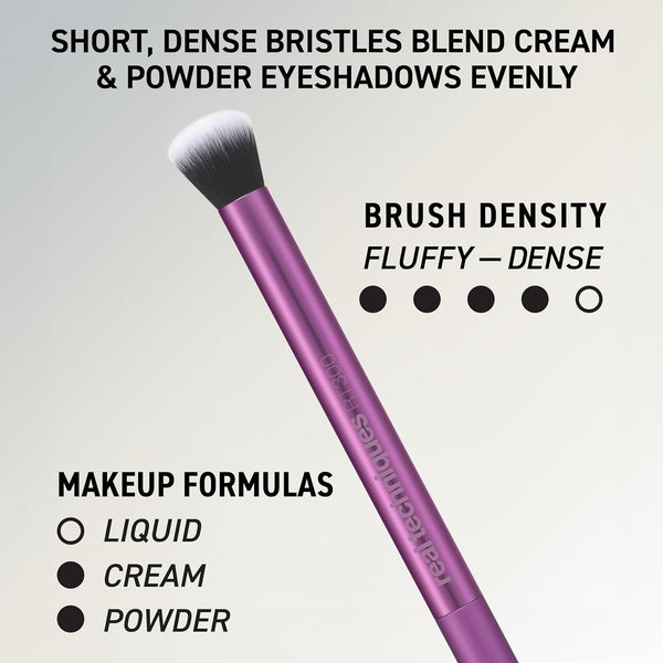 Real Techniques 5 Piece Everyday Essentials Makeup Brush Set, Includes 4 Brushes & Makeup Sponge, for Foundation, Blush, Bronzer, Contour,