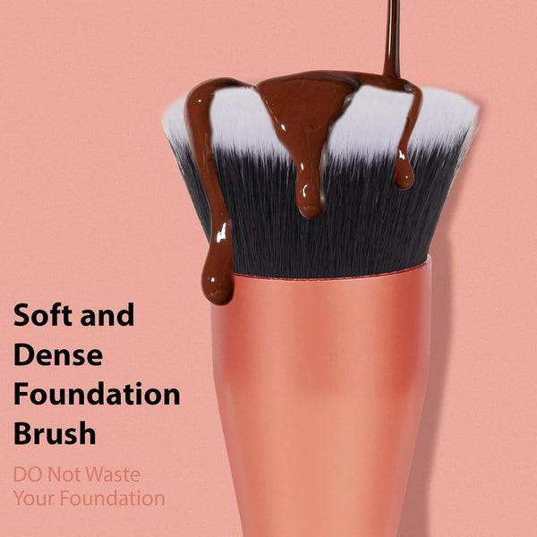 Foundation Brush Daubigny 1.5" Flat Top Kabuki Brush for Liquid Makeup,Premium Makeup Brush and Pro Flat Kabuki Foundation Brush Perfect For