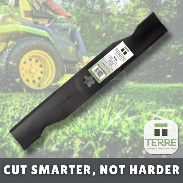 Terre Products, 3 Pack High Lift Lawn Mower Blades, 48 Inch Deck, Compatible with Poulan, Craftsman, Husqvarna YTH2348, YTH24V48, Replacement for