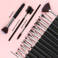 Makeup Brush Set, SOLVE 32 Pieces Professional Makeup Brushes Wooden Handle Cosmetics Brushes Foundation Concealer Powder Face Eye Make up Brushes