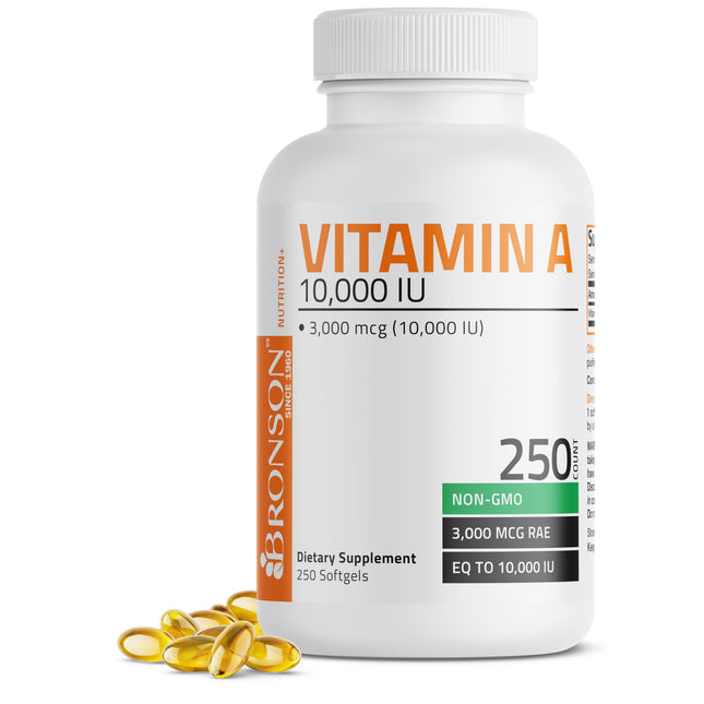 Bronson Vitamin a 10,000 IU Premium Non-Gmo Formula Supports Healthy Vision & Im