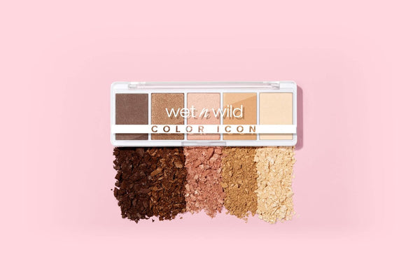 Wet N Wild Color Icon Eyeshadow Makeup 5 Pan Palette, Matte, Shimmer, Metallic, Long Wearing, Rich Buttery Pigment, Cruelty Free - Walking on