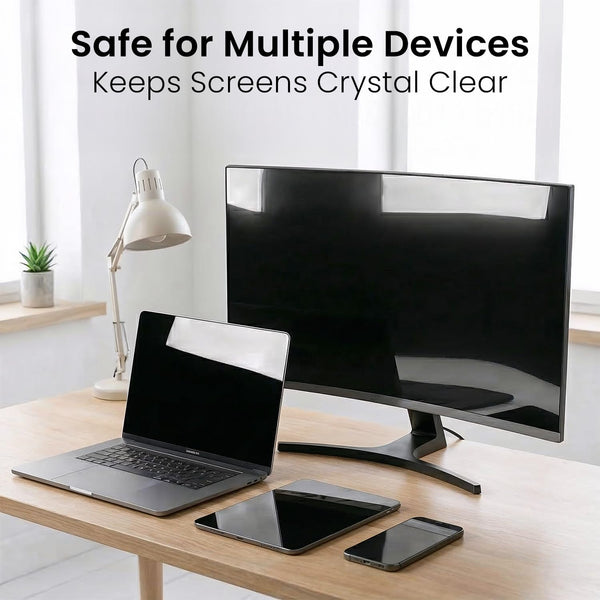 EVEO Screen Cleaner Spray - Large Screen Cleaner Bottle - TV Screen Cleaner, Computer Screen Cleaner, for Laptop, Phone, Ipad - Computer Cleaning