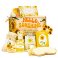 Sunflower Gifts for Women, Sending Sunshine Gift Basket, Get Well Soon for Sick Friend, Feel Better Care Package after Surgery Recovery, Thinking