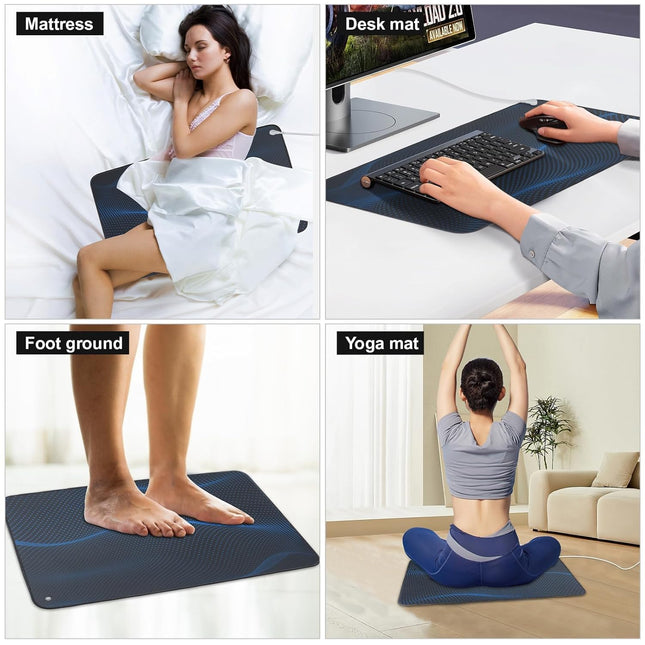 Professional Grounding Mat for Sleep - Improve Sleep Quality, Reduce Stress Fati
