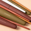 Makeup Brushes, EIGSHOW 5 Colors Essential Kabuki Makeup Brush Set with Ultra Soft Synthetic Fibers for Powder Blush Concealers Contouring