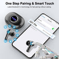 Wireless Earbuds, 2026 3D-Stereo Bluetooth 5.4 Headphones Deep Bass Ear Bud, 4 ENC Noise Cancelling Mic, 40+Hrs USB-C Earphones, IP-X7 Waterproof