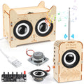 Poraxy Science Kits for Kids Age 8-12 12-14, STEM Toys for 8-13, Build Your Own Bluetooth Speaker & FM Radio, 3D Puzzles DIY Projects, Birthday