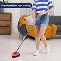 Spin Mop Scrub Brush Head, 2 Pcs Scrub Mop Compatible Easywring 1-Tank System, Hard Bristle Cleaning Scrubber Mop Head for Bathroom, Kitchen, Tub