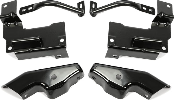 HECASA 6 PCS Front Bumper Bracket Set Compatible With 2003-2006 Chevy Silverado 2002-2006 Chevy Avalanche Replace For 15059687 GM1066175 15059688