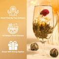 FullChea - Blooming Flowering Tea, 12 Unique Varieties - Flowering Tea in 12 Delicious Fruit Flavors - Gift For Tealovers, Christmas, Anniversary,