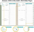 2025-2026 Daily & Monthly Planner - One Page per Day, Daily Planner 2025-2026 from Jul 2025 to Jun 2026, Planner 25-26 with 12 Monthly Tabs, 6.4