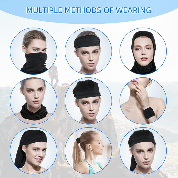 6 Pack Neck Gaiter Face Mask : Breathable Gator Masks Face Scarf Cover Balaclava & Bandana Headband Protect for Men Women Multicolor-6pack