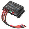 20A 12V 24V Auto IP68 Waterproof PWM Solar Charge Controller Solar Panel Battery Intelligent Regulator for Solar System Caravan Boat(24 Hours