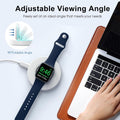 Upgraded for Apple Watch Charger, Foldable Travel Fast Charging Dock White USB A