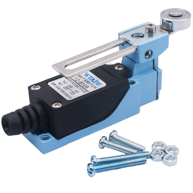 TWTADE/TZ-8108 Adjustable Roller Lever Arm Limit Switch NC-NO CNC Mill Router SPDT Momentary Limit Switch for CNC Mill P