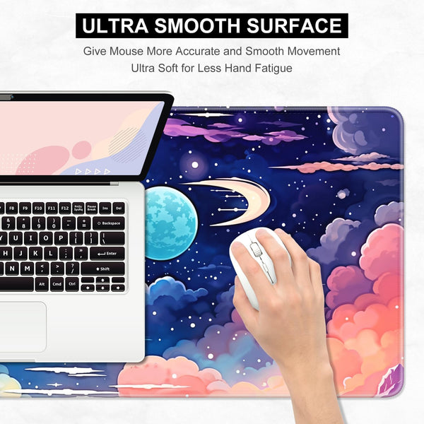Desk Pad, 32" X 16" XXXL Extended Large Gaming Mouse Pad, Desktop Decor Desk Mat, Men Women Office Supplies and Accessories, Cute Anime Mouse Mat