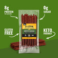 Tillamook Country Smoker Hunter’s Sausage Smoked Sausage, 16 Oz, 36 Ct, Bulk Pack, Real Hardwood Smoked Beef Meat Sticks, 8g Protein, 0g Sugar &