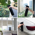 Cindy's Tape Plastic Spray Bottles Black for Cleaning Solutions 16 oz (Pack of 4), Heavy Duty Opaque Refillable Reusable Empty anti-degradation