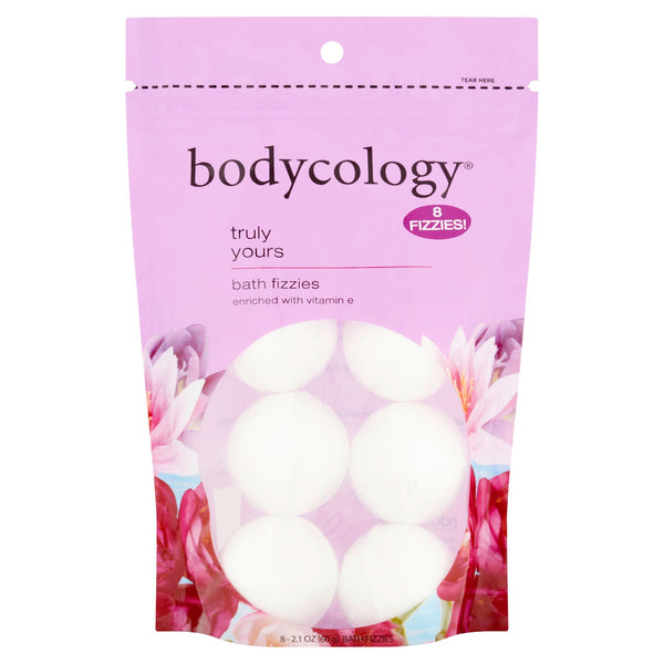 Bodycology Truly Yours Bath Soak Fizzies Bombs 8-2.1 Oz Balls Sweet freesia, lilies & musk 16.8 Ounce (Pack of 1)