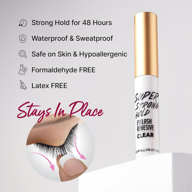 IÃ¢ÂÂ¢Envy Super Strong Hold Eyelash Adhesive, Waterproof, 48-Hour Long-Lasting