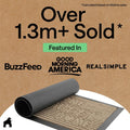 GORILLA GRIP 100% Waterproof All-Season WeatherMAX Doormat, US Designed Natural Rubber, Stain and Fade Resistant, Low Profile Indoor Outdoor Door