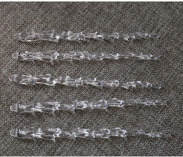 25 pcs icicles Ornament Set - ToBeIT Christmas Decoration Acrylic Clear icicles Set (25pcs Icicle Ornament)