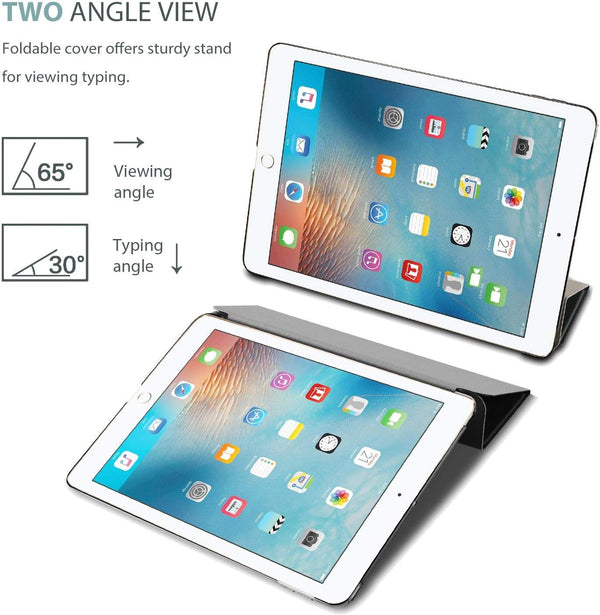 Procase Smart Case for Ipad 9.7 Inch Ipad 6Th/5Th Generation 2018 2017(Model: A1893 A1954 A1822 A1823), Ultra Slim Lightweight Stand Cover with