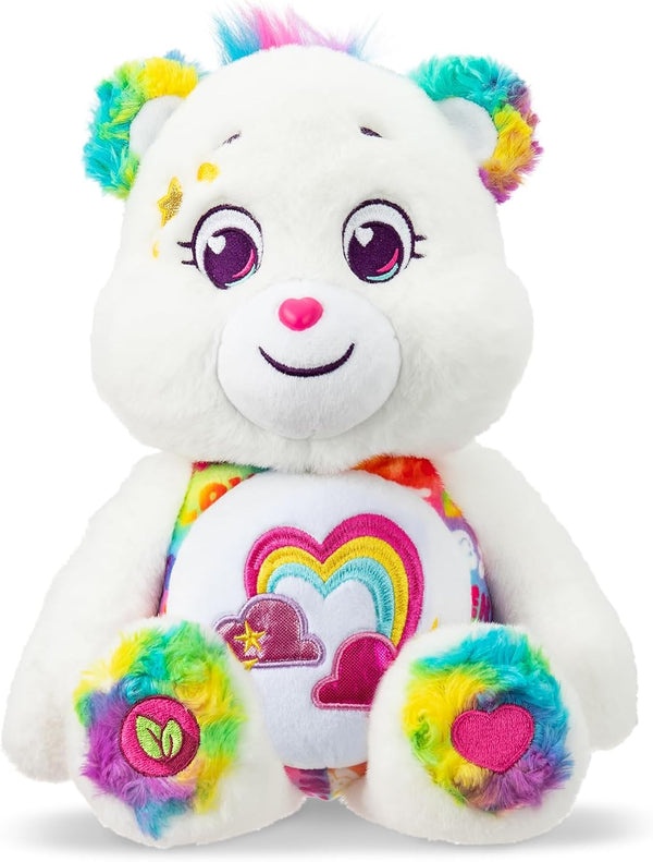 Care Bears Medium Plush - True Friend Bear - Perfect Stuffed Animal Holiday, Birthday Gift, Super Soft and Cuddly – Good for Girls and Boys,