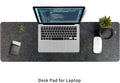 Felt Desk Mat | Computer Mat for Desk(36x12Inches) | Large Felt Mouse Pad and Keyboard Mat | Desk Protector for Office | Dark Gray Dark Gray 36" x 12"