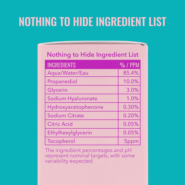 Good Molecules Hyaluronic Acid Serum - 1% Hyaluronic Acid Non-greasy Ultra Hydrating Serum, Facial Moisturizer for Plumper Skin, Skin Care for