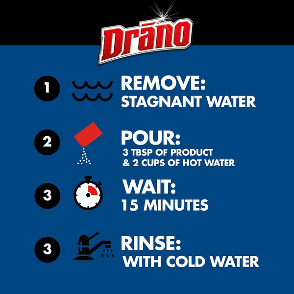 Drano Kitchen Granules Drain Clog Remover and Cleaner, Unclogs blockage from Grease or Cooking Oil, 8.8 oz 8.8 Ounce (Pack of 1)