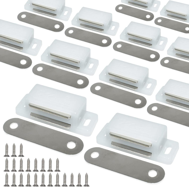 12Pack 15lbs Cabinet Magnets Magnetic Door Catch for Kitchen Closet Door Bathroom Cupboard Wardrobe Closing Drawer Latch and Shutters with