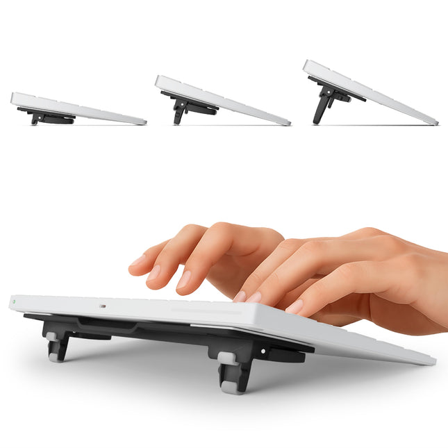 ESC Flip Keyboard Stand for Desk, Compact Tilting Riser with 3 Adjustable Angles