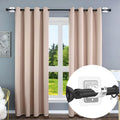 Self Adhesive No Drill Adjustable Curtain Rod Holder Hooks Brackets | Nail Free,No Drilling,Non Screw,Stick on Renter Friendly Hanger for Bathroom